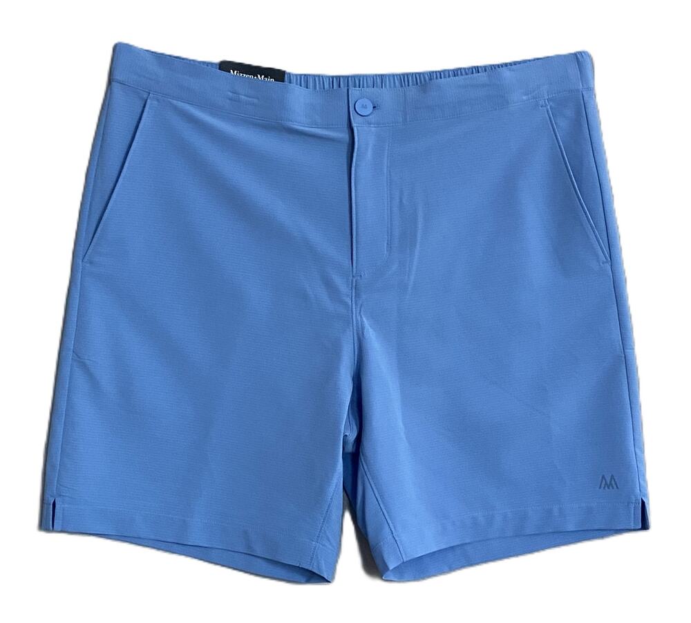 Mizzen+Main Shorts Men's XL Provence Deck Short Stretch Light Blue NWT